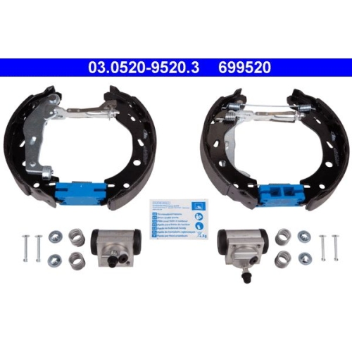 Bremsbackensatz ATE 03.0520-9520.3 Original ATE TopKit f&uuml;r, Hinterachse