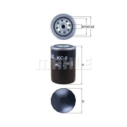 Kraftstofffilter KNECHT KC 8 f&uuml;r FORD IVECO MERCEDES-BENZ ROVER BOMAG MWM CLAAS