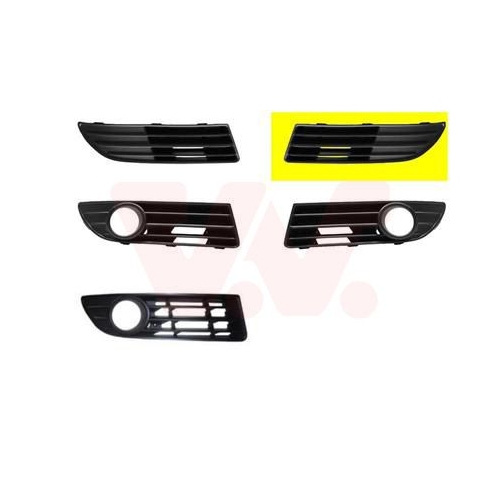 L&uuml;ftungsgitter, Sto&szlig;f&auml;nger VAN WEZEL 5828591 ** Equipart ** f&uuml;r VW, vorne links