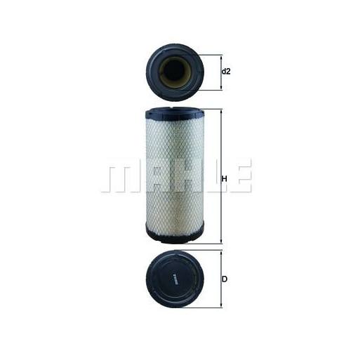 Luftfilter KNECHT LX 1241 f&uuml;r FIAT RENAULT MASSEY FERGUSON SAME PERKINS FENDT