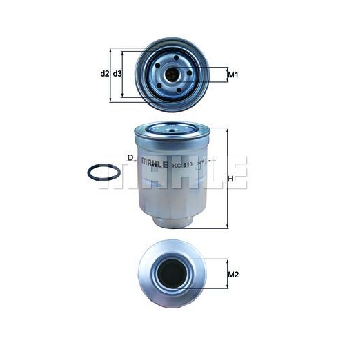 Kraftstofffilter KNECHT KC 510D f&uuml;r CITRO&Euml;N MITSUBISHI PEUGEOT SUBARU TOYOTA