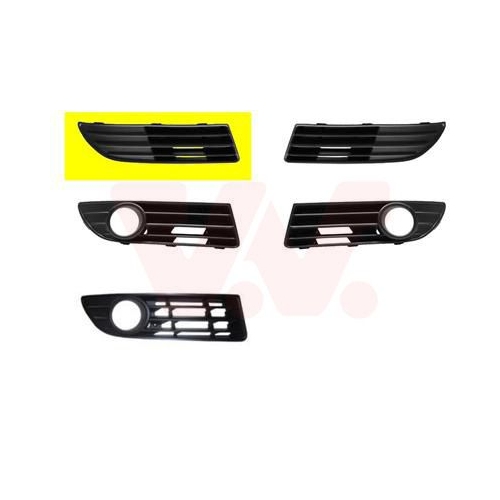 L&uuml;ftungsgitter, Sto&szlig;f&auml;nger VAN WEZEL 5828592 ** Equipart ** f&uuml;r VW, vorne rechts