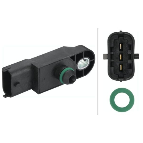 Sensor, Ladedruck HELLA 6PP 009 400-751 f&uuml;r NISSAN OPEL RENAULT SUZUKI VAUXHALL