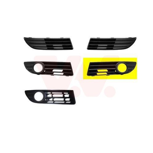 L&uuml;ftungsgitter, Sto&szlig;f&auml;nger VAN WEZEL 5828593 ** Equipart ** f&uuml;r VW, vorne links
