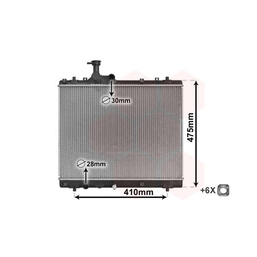 K&uuml;hler, Motork&uuml;hlung VAN WEZEL 52002137 *** IR PLUS *** f&uuml;r SUZUKI