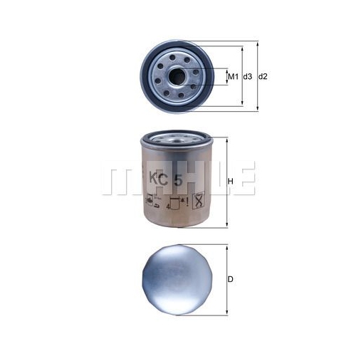 Kraftstofffilter KNECHT KC 5 f&uuml;r GMC ISUZU MAZDA NISSAN TOYOTA VOLVO CHEVROLET