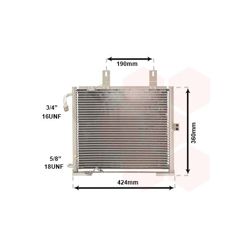 Kondensator, Klimaanlage VAN WEZEL 06005147 f&uuml;r BMW