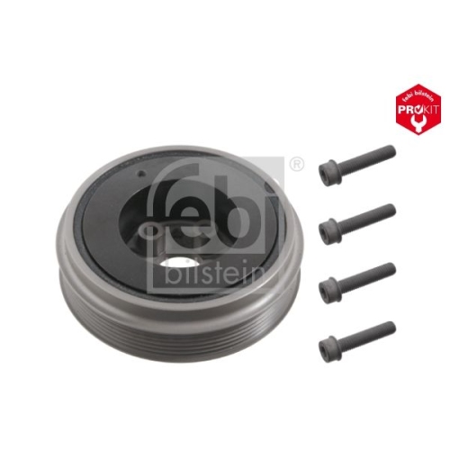 Febi Bilstein 33555 Riemenscheibe (entkoppelt) f&uuml;r Kurbelwelle, mit Schrauben , 1 St&uuml;ck