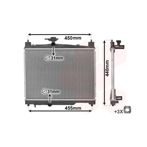 K&uuml;hler, Motork&uuml;hlung VAN WEZEL 53002251 f&uuml;r TOYOTA