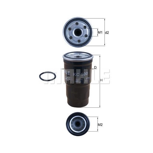 Kraftstofffilter KNECHT KC 100D f&uuml;r MAZDA SUBARU TOYOTA