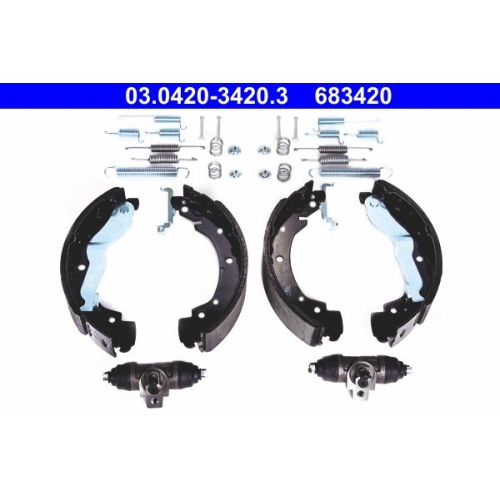 Bremsbackensatz ATE 03.0420-3420.3 Original ATE Kit f&uuml;r, Hinterachse