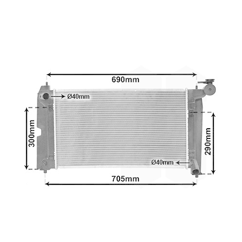 K&uuml;hler, Motork&uuml;hlung VAN WEZEL 53002302 f&uuml;r TOYOTA