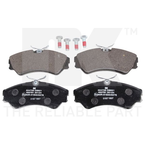 Bremsbelagsatz, Scheibenbremse NK 224728 f&uuml;r VW, Vorderachse