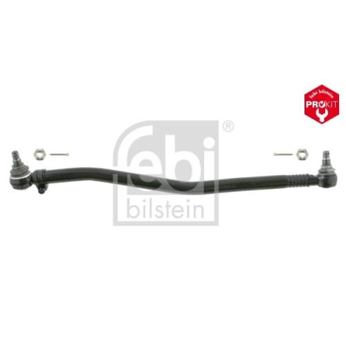 Febi Bilstein 02744 Lenkstange mit Kronenmuttern und Splinten, vom Lenkgetriebe zur 1. Vorderachse , 1 St&uuml;ck