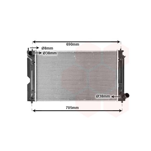 K&uuml;hler, Motork&uuml;hlung VAN WEZEL 53002386 f&uuml;r TOYOTA