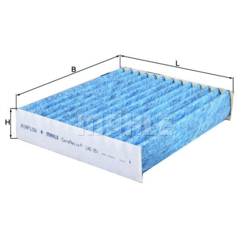 Filter, Innenraumluft KNECHT LAO 251 CareMetix&reg; f&uuml;r MERCEDES-BENZ MITSUBISHI