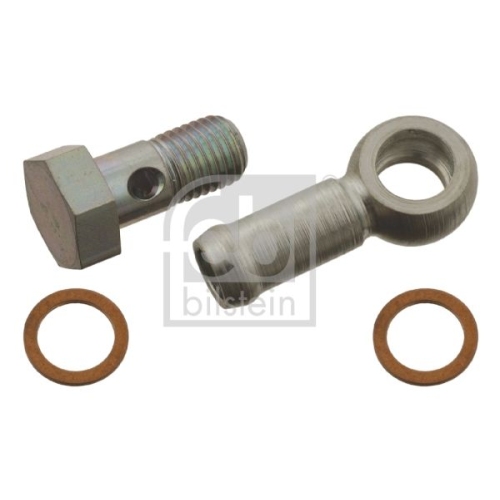 Febi Bilstein 30076 Montagesatz f&uuml;r Thermostatgeh&auml;use mit Schraubensatz und Dichtring , 1 St&uuml;ck