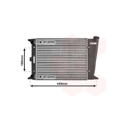 K&uuml;hler, Motork&uuml;hlung VAN WEZEL 58002001 f&uuml;r VW