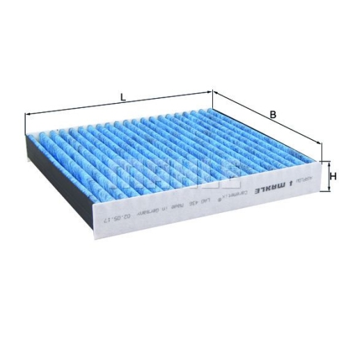 Filter, Innenraumluft KNECHT LAO 436 CareMetix&reg; f&uuml;r GMC ISUZU MITSUBISHI