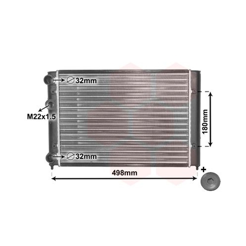 K&uuml;hler, Motork&uuml;hlung VAN WEZEL 58002028 *** IR PLUS *** f&uuml;r VW