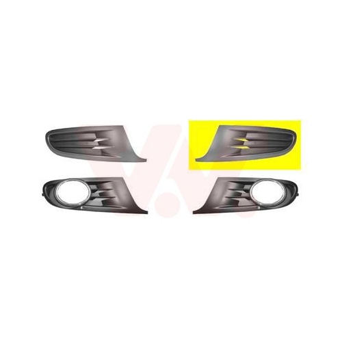 L&uuml;ftungsgitter, Sto&szlig;f&auml;nger VAN WEZEL 5863591 ** Equipart ** f&uuml;r VW, vorne links