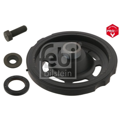 Febi Bilstein 33578 Riemenscheibe (entkoppelt) f&uuml;r Kurbelwelle, mit Schraube und Scheibe , 1 St&uuml;ck