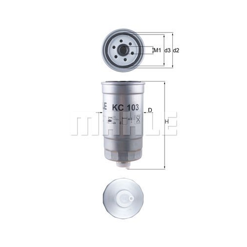 Kraftstofffilter KNECHT KC 103 f&uuml;r FIAT