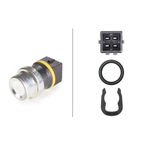Sensor, K&uuml;hlmitteltemperatur HELLA 6PT 009 107-421 f&uuml;r AUDI FORD SEAT SKODA VW
