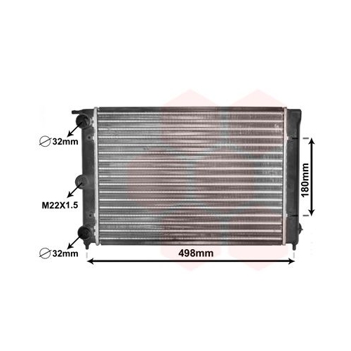 K&uuml;hler, Motork&uuml;hlung VAN WEZEL 58002039 f&uuml;r VW