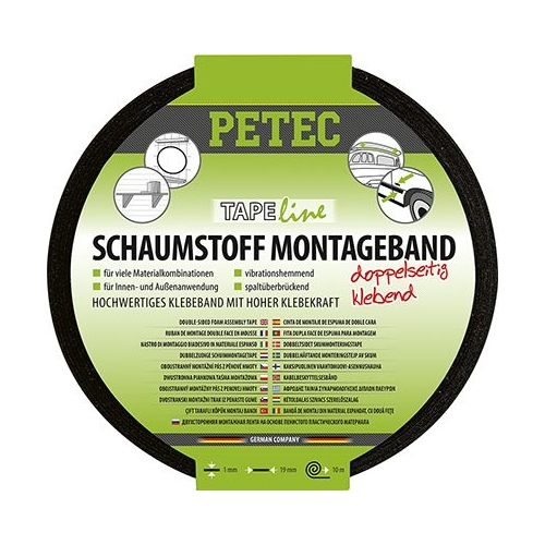 Klebeband PETEC 87200 SCHAUMSTOFF MONTAGEBAND