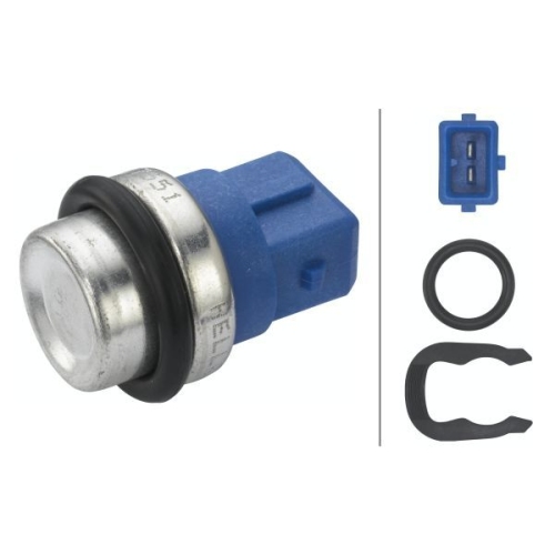 Sensor, K&uuml;hlmitteltemperatur HELLA 6PT 009 107-551 f&uuml;r AUDI FORD SEAT SKODA VW