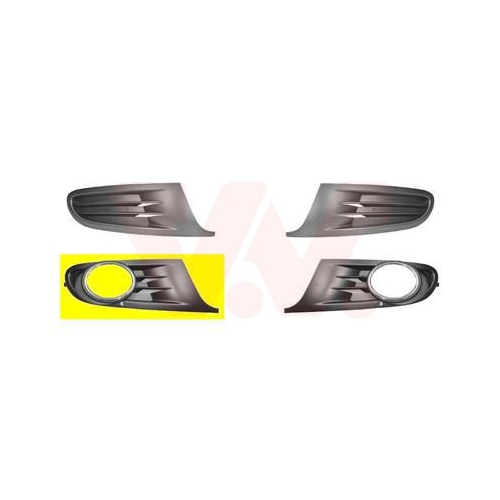 L&uuml;ftungsgitter, Sto&szlig;f&auml;nger VAN WEZEL 5863594 ** Equipart ** f&uuml;r VW, vorne rechts