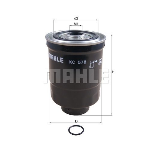 Kraftstofffilter KNECHT KC 578D f&uuml;r MITSUBISHI HYUNDAI KIA
