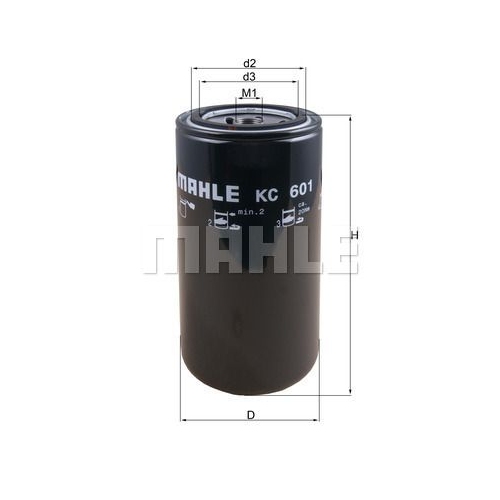 Kraftstofffilter KNECHT KC 601 f&uuml;r BOMAG FENDT H&Uuml;RLIMANN DEUTZ