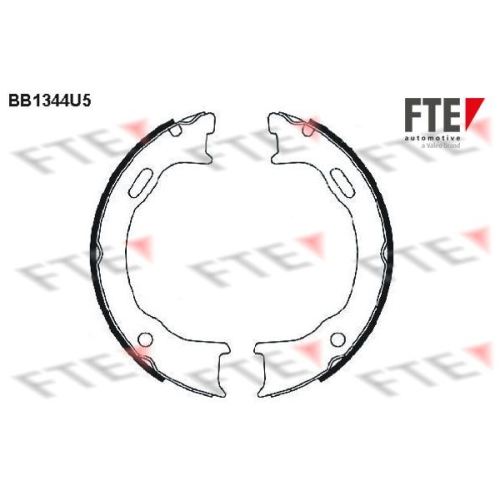 Bremsbackensatz, Feststellbremse FTE BB1344U5 f&uuml;r CHRYSLER JEEP, Hinterachse