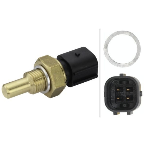 Sensor, K&uuml;hlmitteltemperatur HELLA 6PT 009 309-251 f&uuml;r VW SSANGYONG DAEWOO