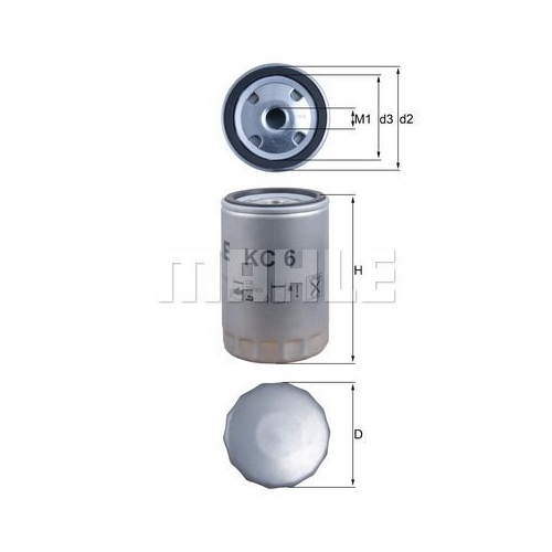 Kraftstofffilter KNECHT KC 6 f&uuml;r BMW FIAT FORD GMC HANOMAG HENSCHEL IVECO MAN