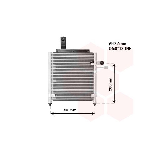 Kondensator, Klimaanlage VAN WEZEL 27005156 f&uuml;r MAZDA