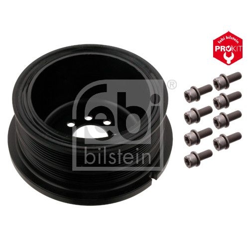 Febi Bilstein 33614 Riemenscheibe (entkoppelt) f&uuml;r Kurbelwelle, mit Schrauben , 1 St&uuml;ck