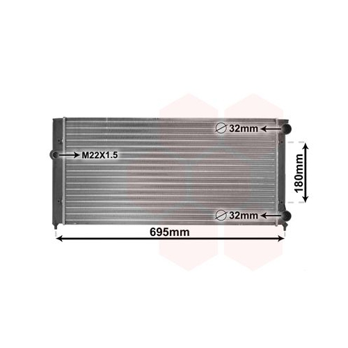 K&uuml;hler, Motork&uuml;hlung VAN WEZEL 58002109 f&uuml;r VW