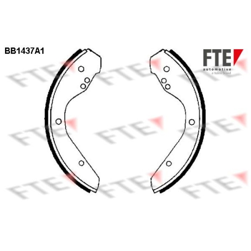 Bremsbackensatz FTE BB1437A1 f&uuml;r VW, Vorderachse