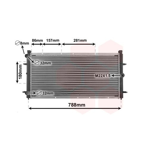 K&uuml;hler, Motork&uuml;hlung VAN WEZEL 58002114 f&uuml;r VW, f&uuml;r Fahrzeuge ohne Sportpaket