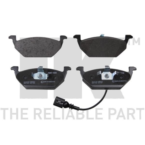Bremsbelagsatz, Scheibenbremse NK 224745 f&uuml;r AUDI SEAT SKODA VW, Vorderachse