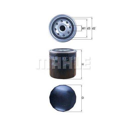 Kraftstofffilter KNECHT KC 59 f&uuml;r MAZDA MITSUBISHI YANMAR
