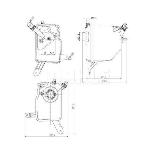 Ausgleichsbeh&auml;lter, K&uuml;hlmittel MAHLE CRT 205 000S f&uuml;r BMW