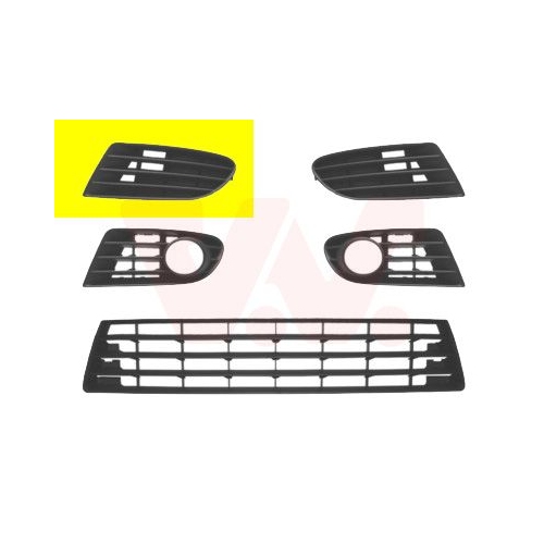 L&uuml;ftungsgitter, Sto&szlig;f&auml;nger VAN WEZEL 5895592 ** Equipart ** f&uuml;r VW, vorne rechts
