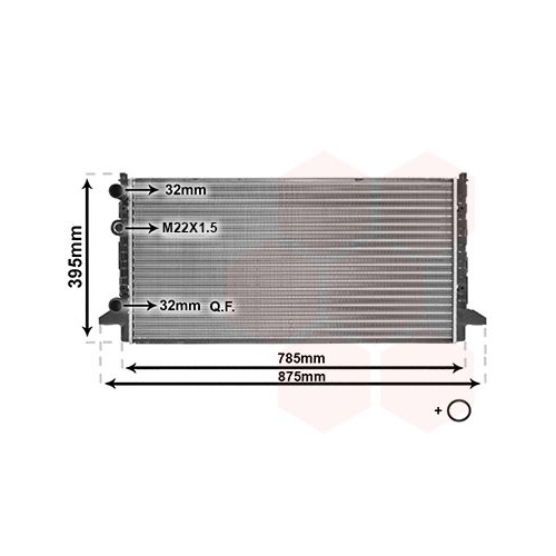 K&uuml;hler, Motork&uuml;hlung VAN WEZEL 58002121 *** IR PLUS *** f&uuml;r VW