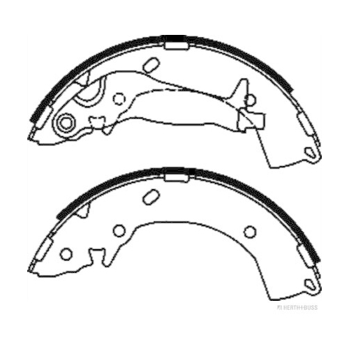 Bremsbackensatz HERTH+BUSS JAKOPARTS J3500524 f&uuml;r HYUNDAI KIA REGAL RAPTOR MC