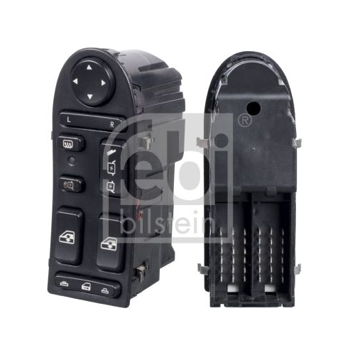 Febi Bilstein 104668 Schaltereinheit f&uuml;r elektr. Fensterheber, Spiegelverstellung und &ndash;heizung, 1 St&uuml;ck