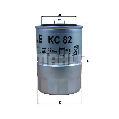 Kraftstofffilter KNECHT KC 82D f&uuml;r MAZDA MITSUBISHI OPEL VAUXHALL KIA YANMAR